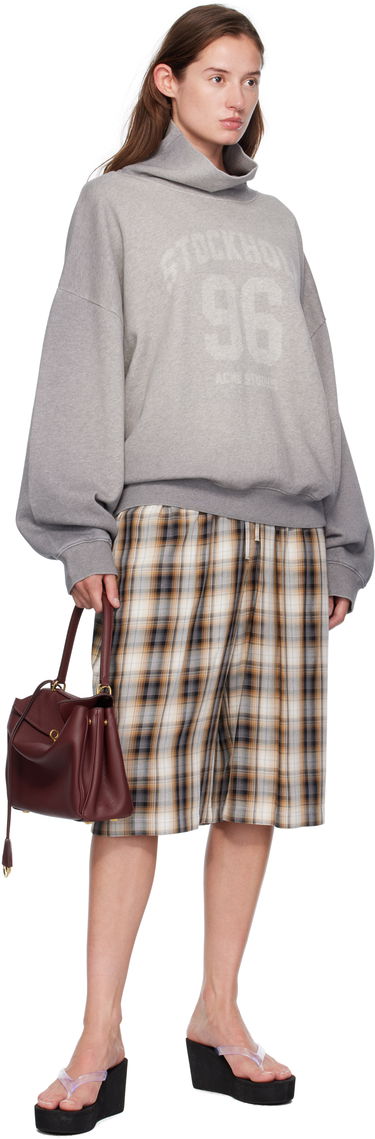 Sweater Acne Studios Acne Studios High-Neck Turtleneck Sweatshirt Grå | AI0166-, 3