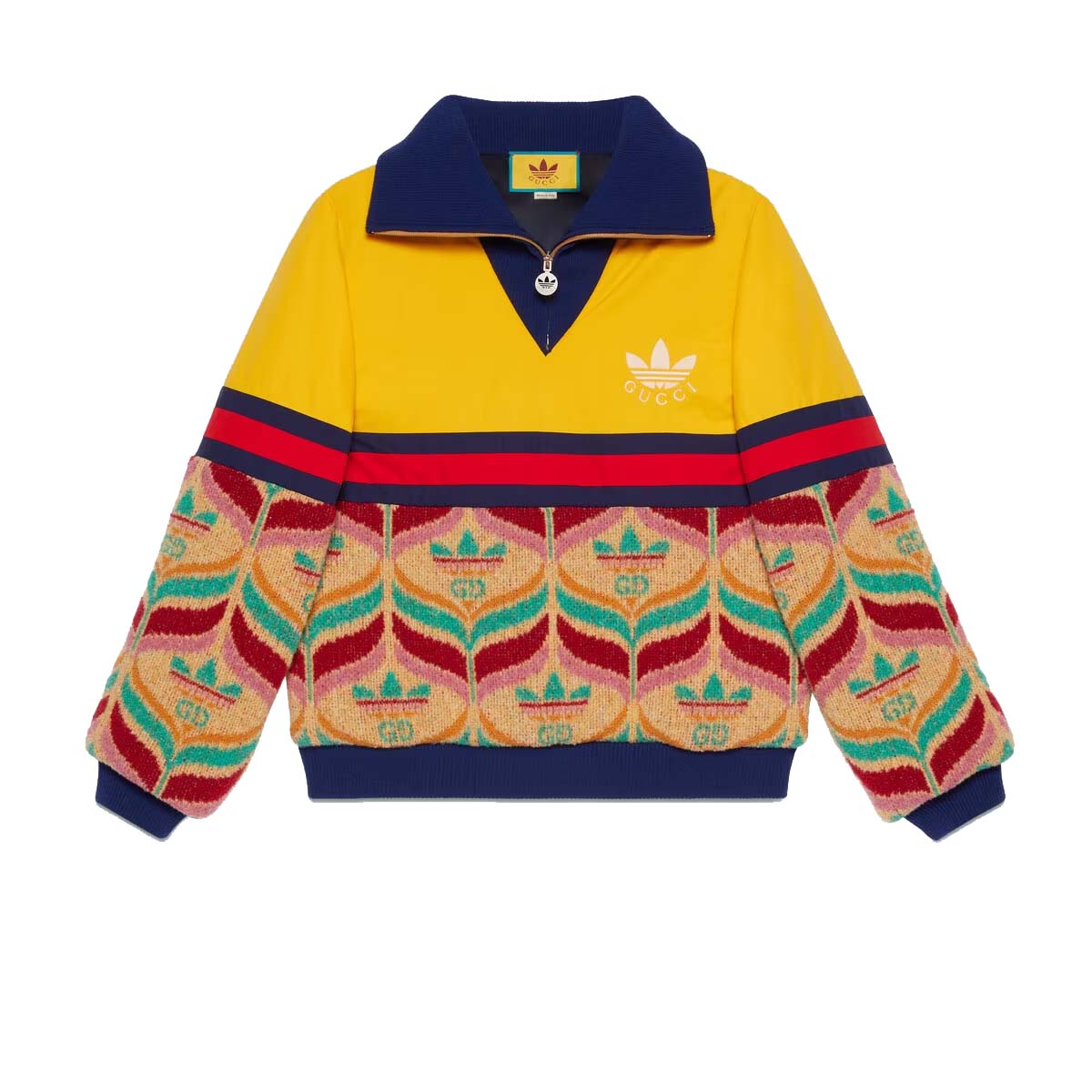 Jakke Gucci adidas x Half-Zip Jacket Gul | 723088 XKCUR 2436, 0