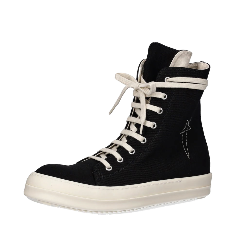 Sneakers og sko Rick Owens Rick Owens DRKSHDW Vegan High-Top Sort | DU02E7807.DOEM8