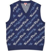 Vest KENZO Verdy x Knit Vest Mørkeblå | FE55PU4583CB-77, 1