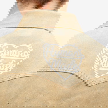 Bomberjakke Human Made Suede Leather Jacket With Embroidery by Human Made Beige | HM28JK009-BG, 5