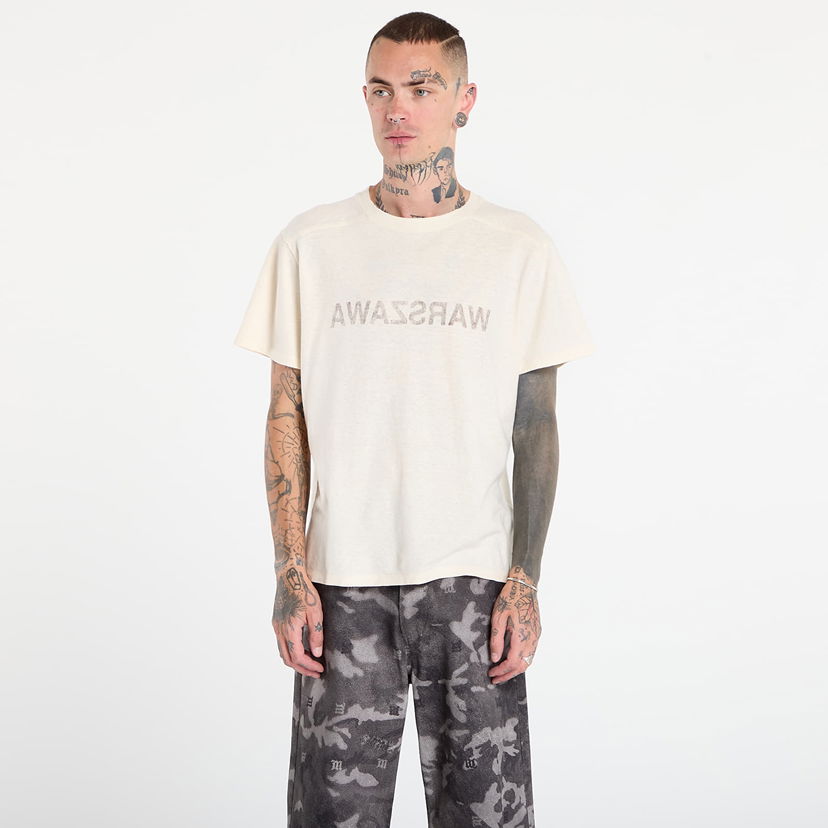 T-shirt MISBHV Warszawa Cold Wave T-Shirt White Hvid | 251M122