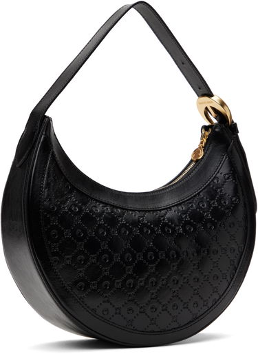Håndtaske Marine Serre Marine Serre Moonogram Embossed Leather Eclips Bag Sort | WBA020A CLEA0051, 2
