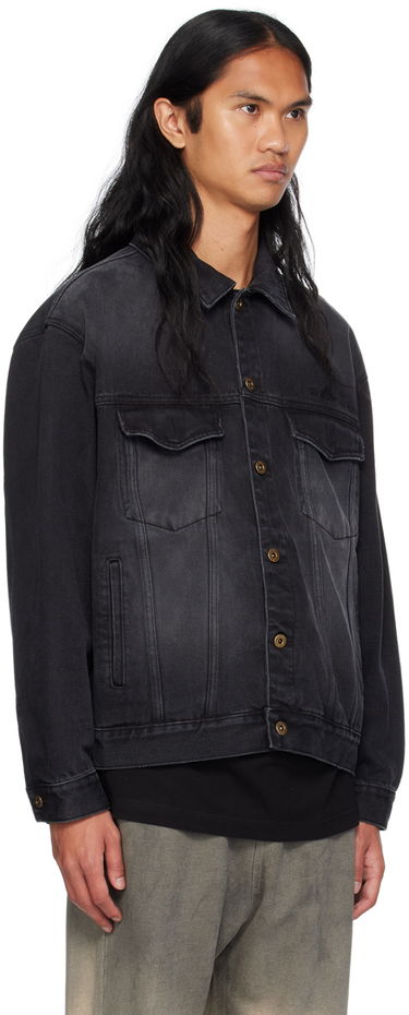 Jakke We11done Denim Jacket Sort | WD-DJ2-24-364-U-BK, 1