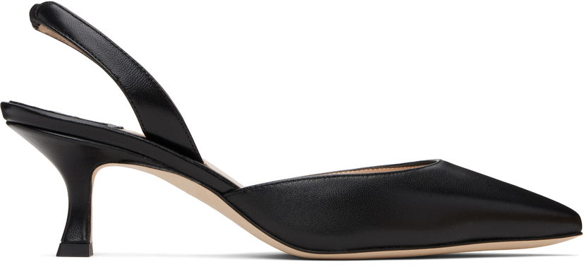 Smykker Manolo Blahnik Manolo Blahnik Carolyne Slingback Pumps Sort | 9XX-0478