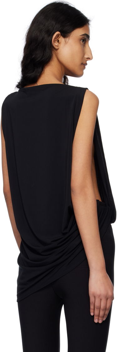 Tanktop Jacquemus Jacquemus La Croisière 'The Peplo' Draped Top Sort | 25E251TO122-2381, 2