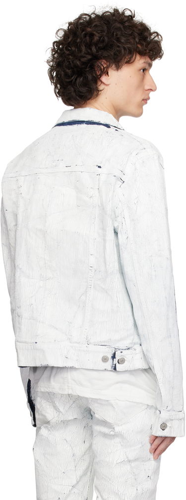 Bomberjakke Maison Margiela MM6 Maison Margiela Sports Denim Jacket Hvid | SH2AM0027 M30028, 2