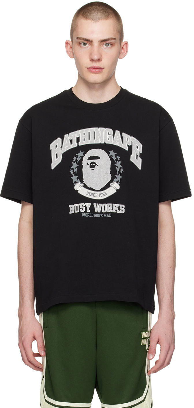 T-shirt BAPE Relaxed-Fit T-Shirt Sort | 001TEK301335M, 0