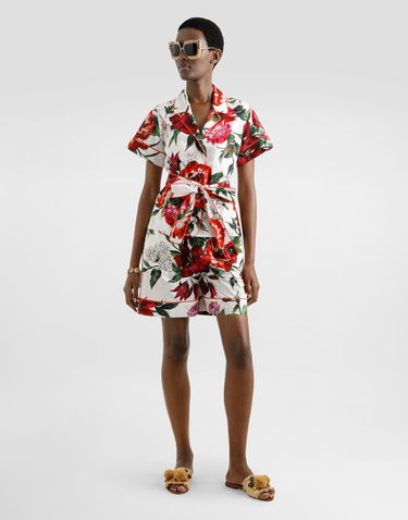 Shorts Dolce & Gabbana Dolce & Gabbana Floral Print Shorts Flerfarvet | FTAM7THS5TQHA5PB, 3