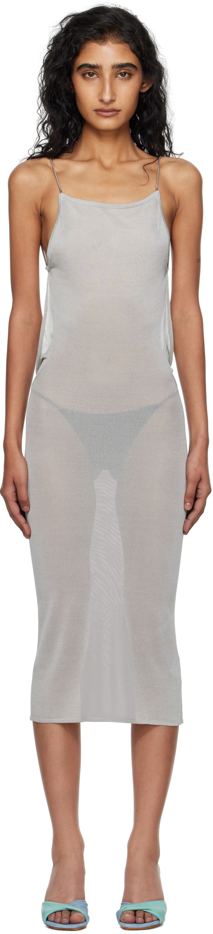 Kjole Miaou Miaou Awa Maxi Dress Grå | 5076MKTMSL