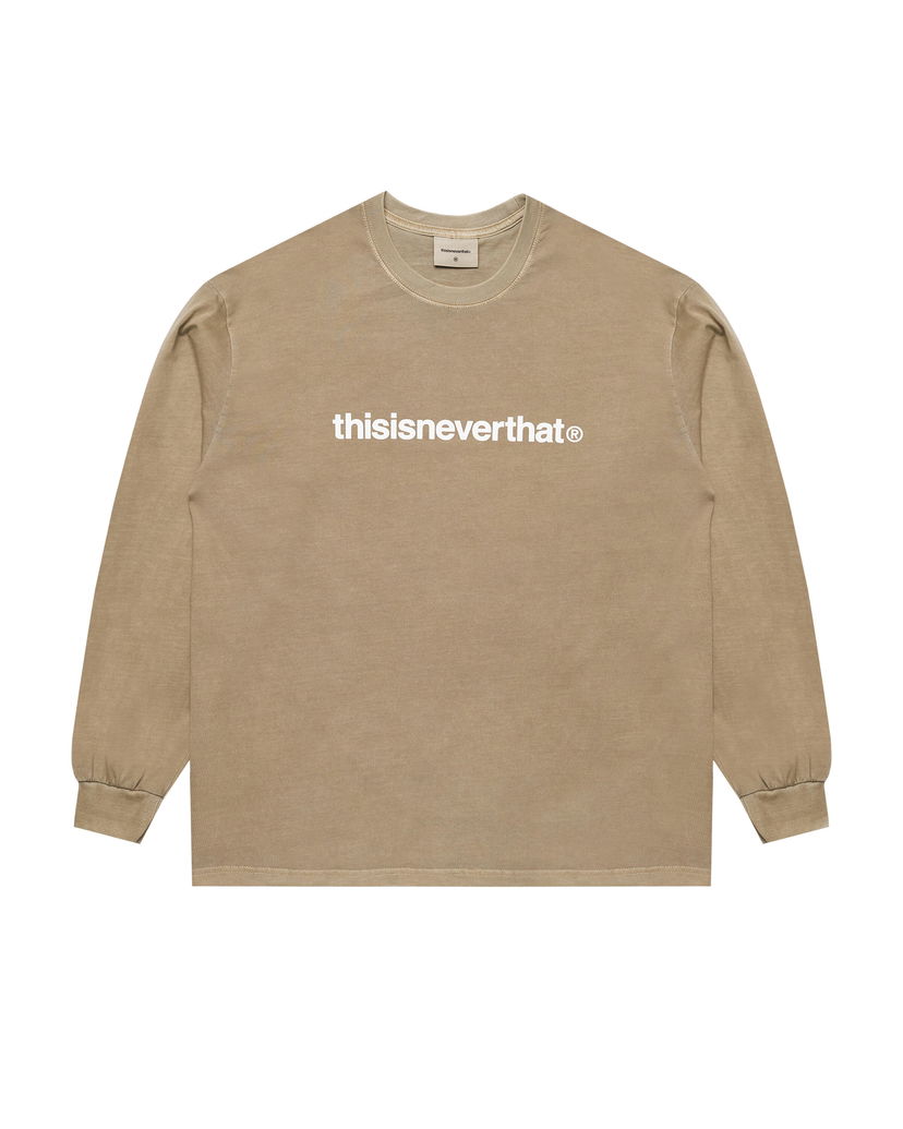 T-shirt thisisneverthat Long Sleeve Graphic T-Shirt Beige | TN243TTSLT02-COF