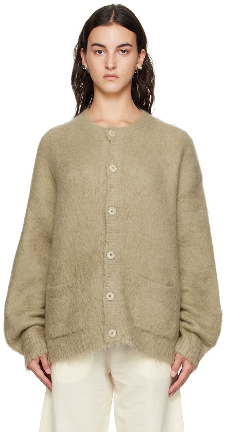 Sweater Acne Studios Brushed Cardigan Beige | B60288-, 0