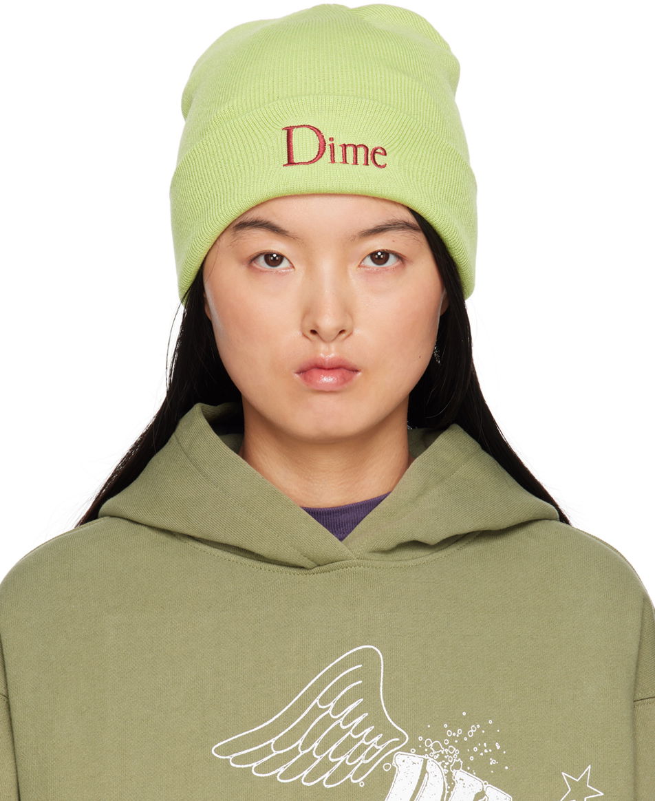 Beanie Dime Classic Beanie Grøn | DIME23D2F40LIME, 0