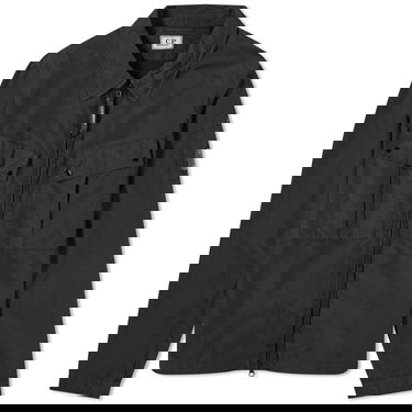 Jakke C.P. Company Flatt Nylon Zip Overshirt Sort | 15CMOS071A-005991G-999, 0