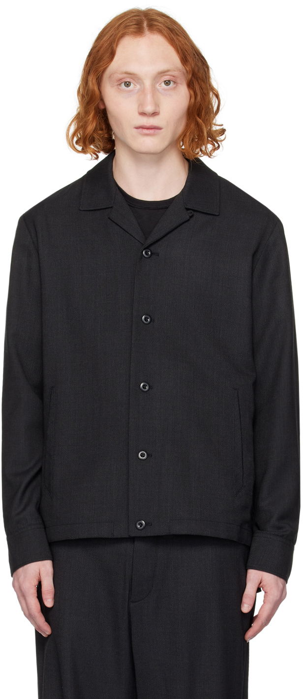 Jakke rag & bone Finlay Button-Up Shirt Jacket Sort | MBW23H2402LWML