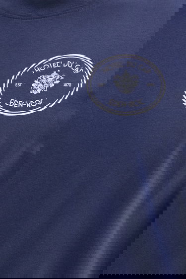 T-shirt Sporty & Rich Cotton T-Shirt with Print Kennedy Crest Mørkeblå | TO04360666BL106, 6