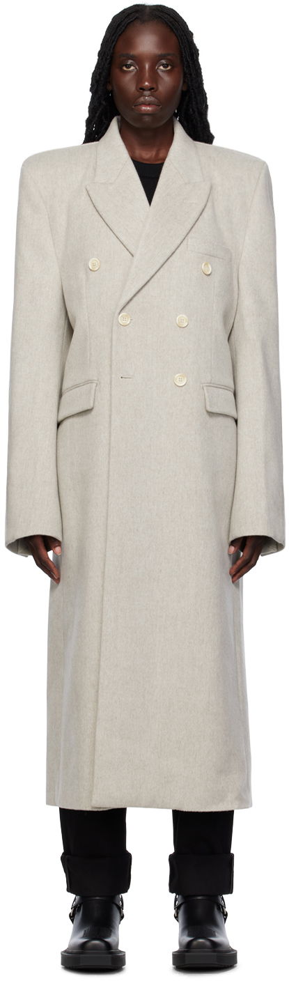 Frakker VETEMENTS VTMNTS Tailored Double-Breasted Coat Grå | VL18CO600W, 0