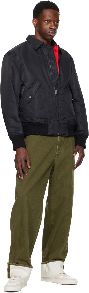 Bomberjakke BOSS HUGO Recycled Nylon Bomber Jacket Sort | 50541604, 3