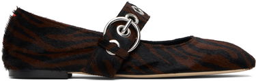 Skopleje Aeyde Aeyde Uma Eyelet Mary-Jane Ballerina Flats Brun | A11-FL-RKLS08FL159-SS25-953-070, 0