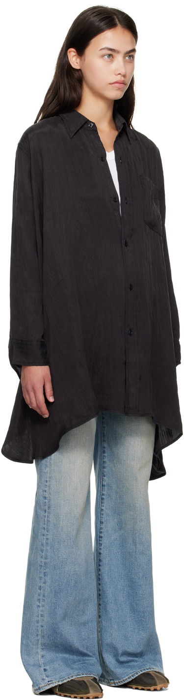 Skjorte R13 R13 Draped Front Shirt Sort | R13WR416-R510A, 1