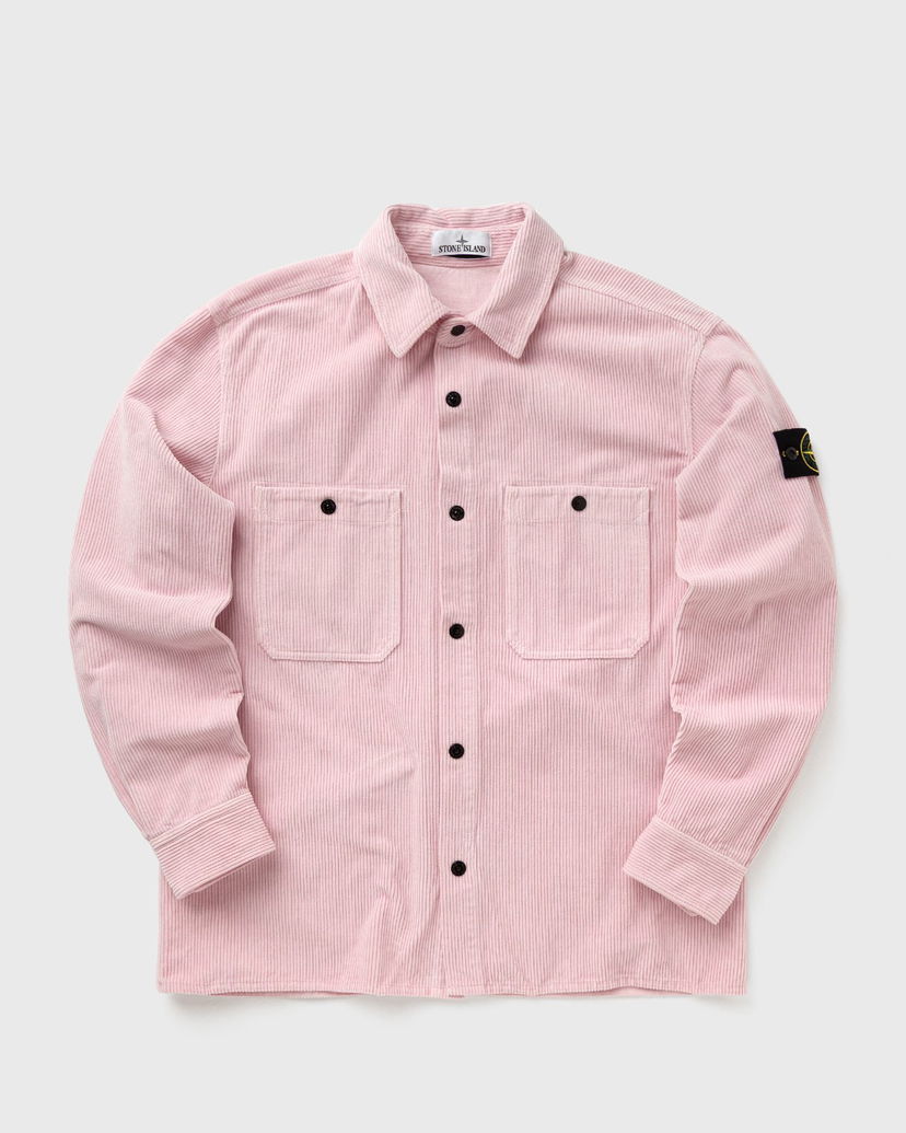 Skjorte Stone Island Corduroy Overshirt with Chest Pockets Lyserød | K2S151200012S0212.V0080