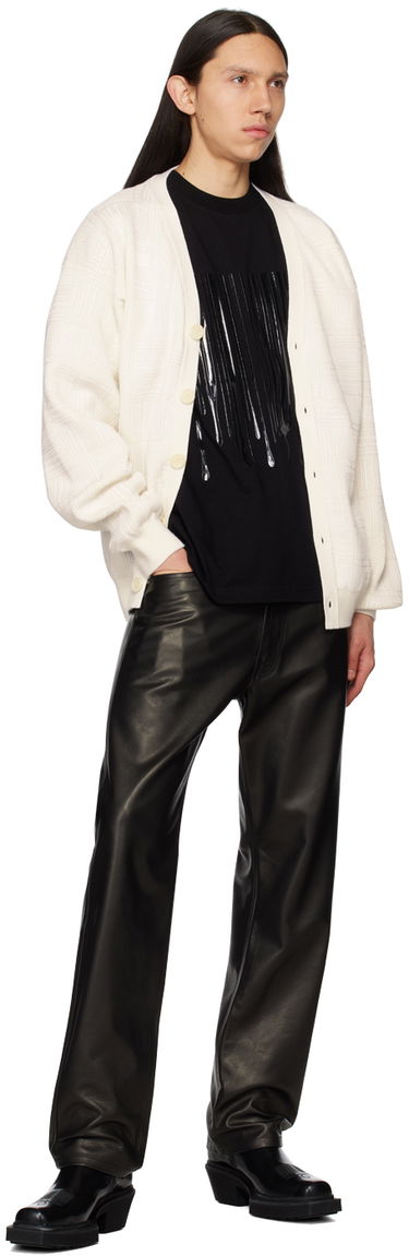 Sweater VETEMENTS Textured Knit Cardigan Hvid | VL16KN120W, 3