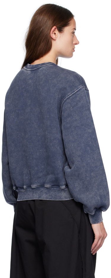 Sweatshirt Alexander Wang Alexander Wang.t Puff Logo Sweatshirt Blå | 4CC3241518, 2