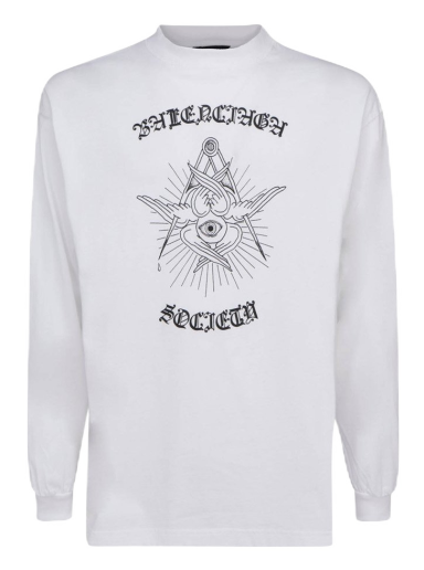 T-shirt Balenciaga Free Your Mind T-Shirt Hvid | 541878TJVD89000