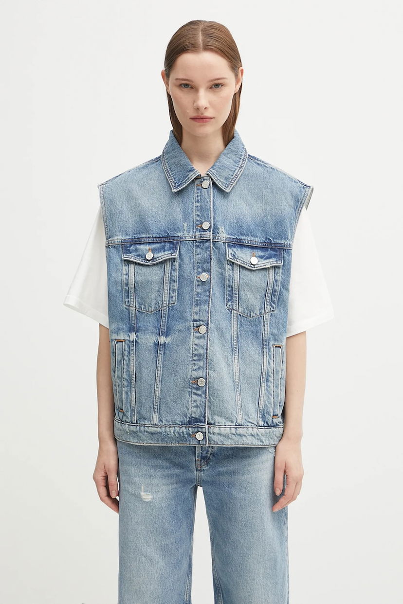 Vest Anine Bing Anine Bing Rory Denim Vest Blå | A.01.10857