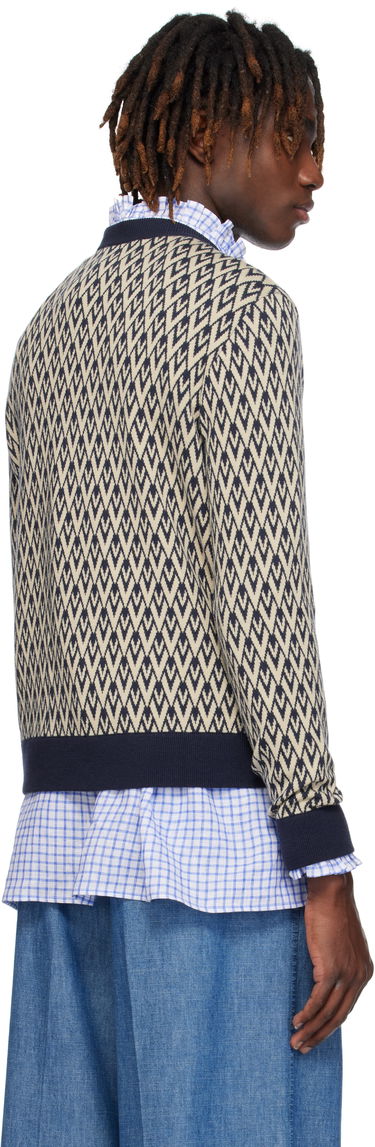 Sweater Valentino Valentino 'Toute La V' Patterned Sweater Beige | 6V3KC33KAR0, 2