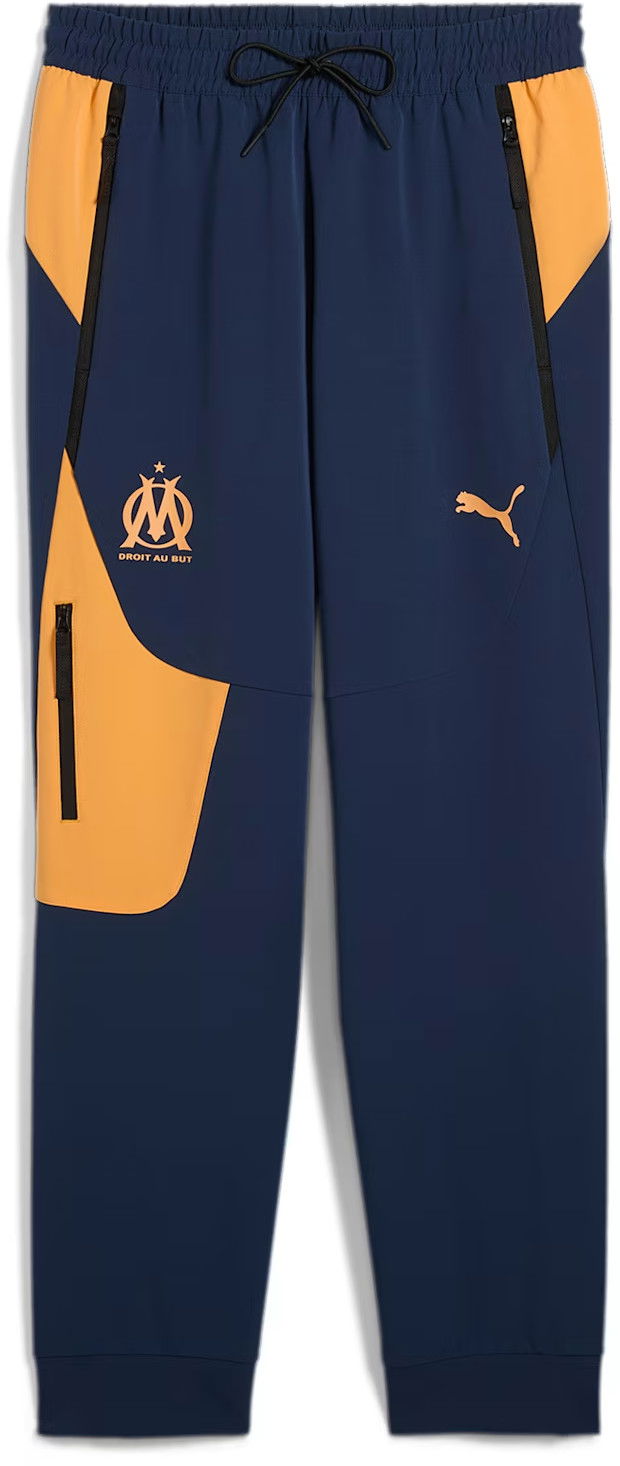 Joggingbukser Puma Olympique Marseille TECH Track Pants Woven Mørkeblå | 778800-11