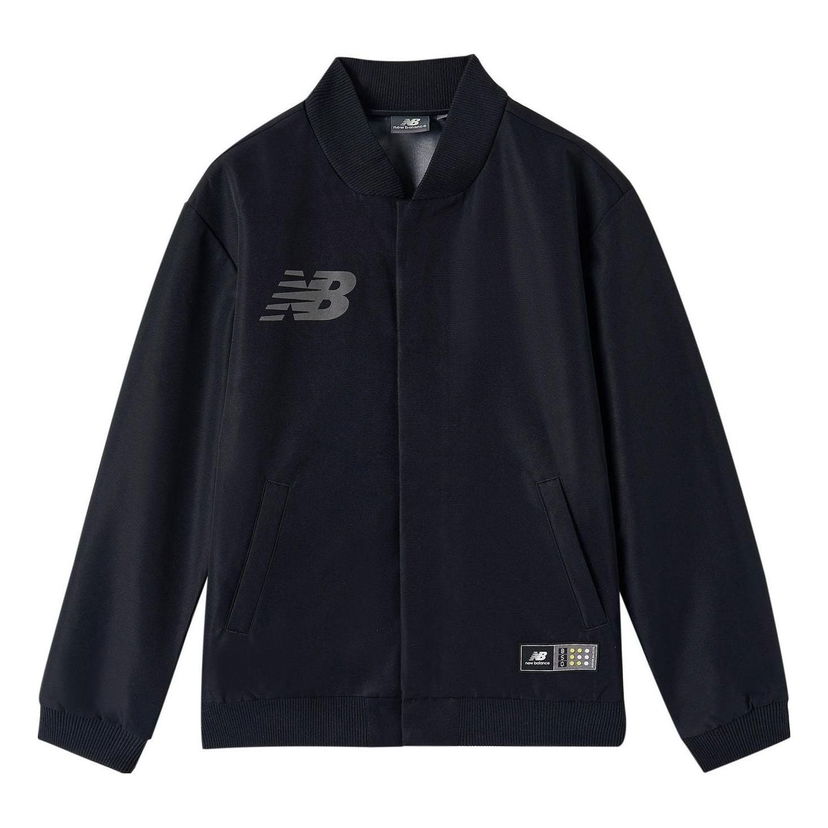 Bomberjakke New Balance Teamwear Logo Jacket Sort | NAA1R041-BK
