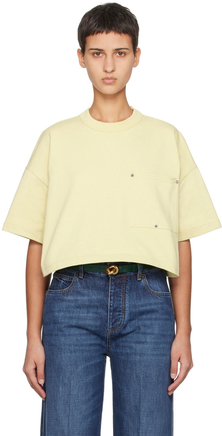 T-shirt Bottega Veneta Relaxed T-Shirt Gul | 777597 VKLZ0