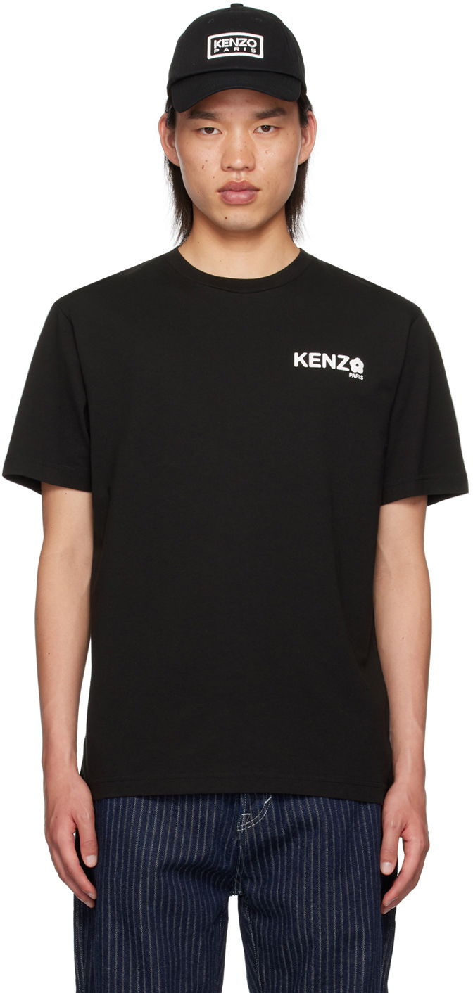 T-shirt KENZO Black Paris Boke Flower 2.0 Classic T-Shirt Sort | FE65TS4714SG