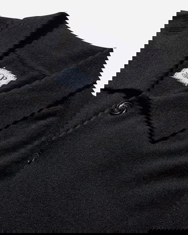 Sweater C.P. Company Merino Wool Polo Knit Sweater Sort | 19CMKN038A-005528A 999, 3