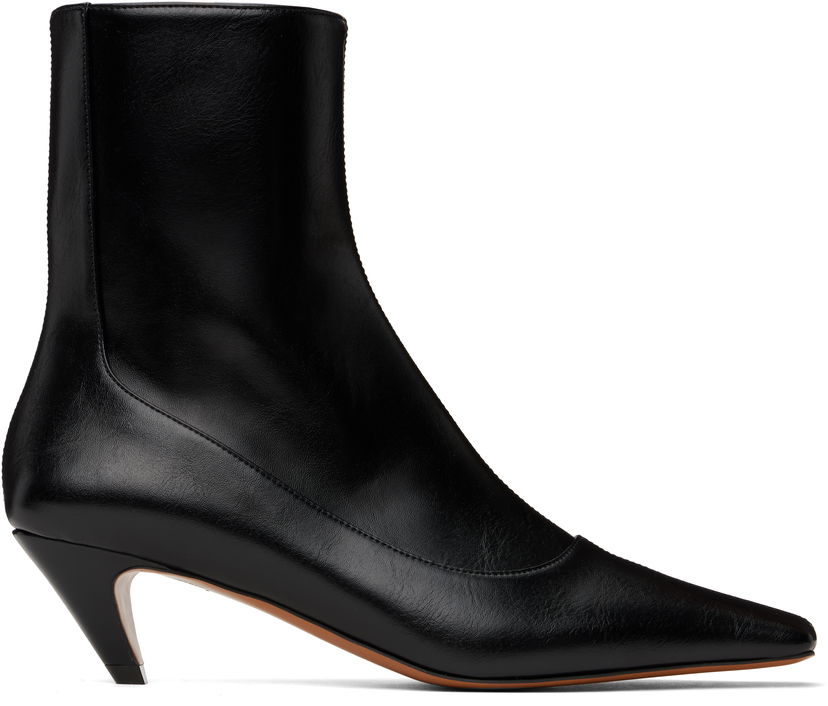 Skopleje Stella McCartney Stella McCartney Stella Spur Kitten Heel Boots Sort | 810562W0U70