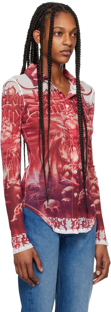 Skjorte Jean Paul Gaultier Gaultier 'The Diablo' Graphic Shirt Rød | 24/25-U-CH015-T546-0130, 3