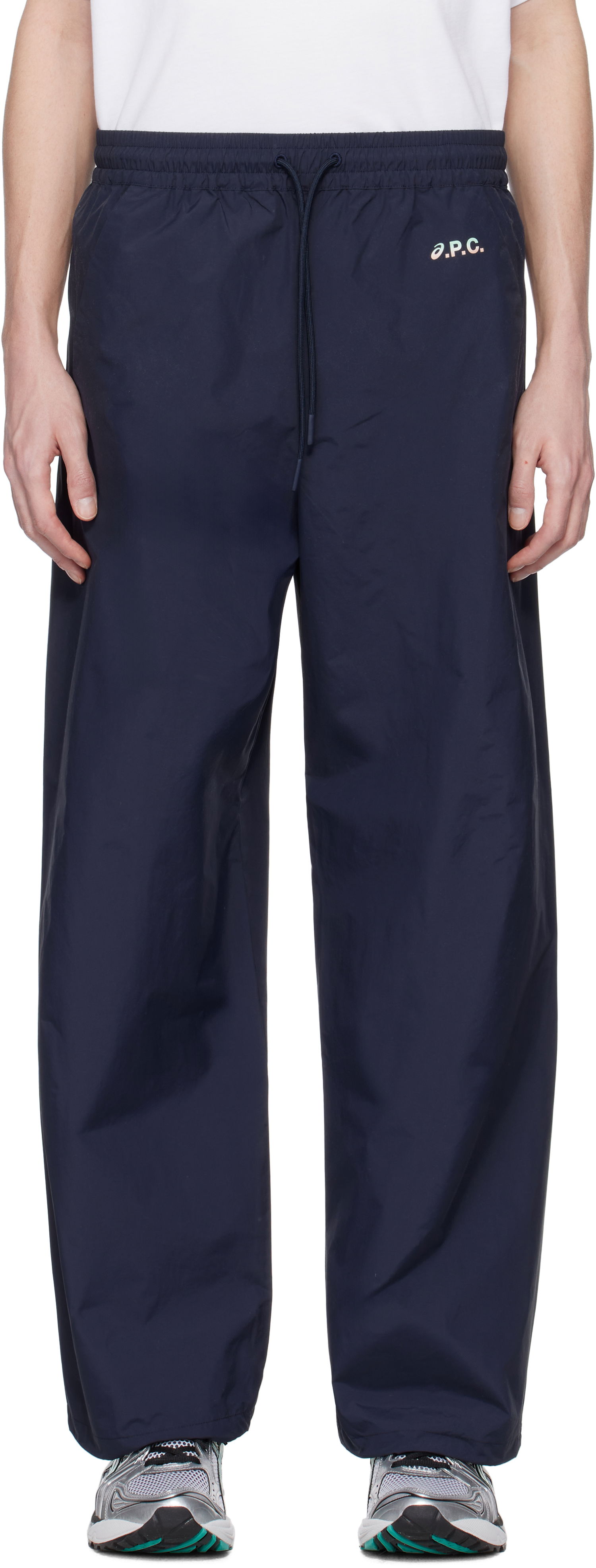 Joggingbukser A.P.C. ASICS Edition Haze Trousers Mørkeblå | PSAKM-M08478, 0
