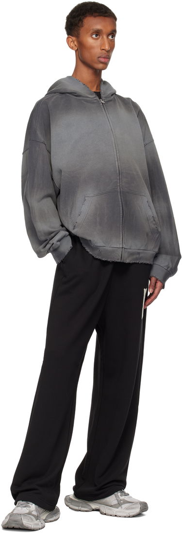 Sweatshirt We11done We11done Distressed Zip-Up Hoodie Grå | WD-TJ3-24-833-U-CH, 3