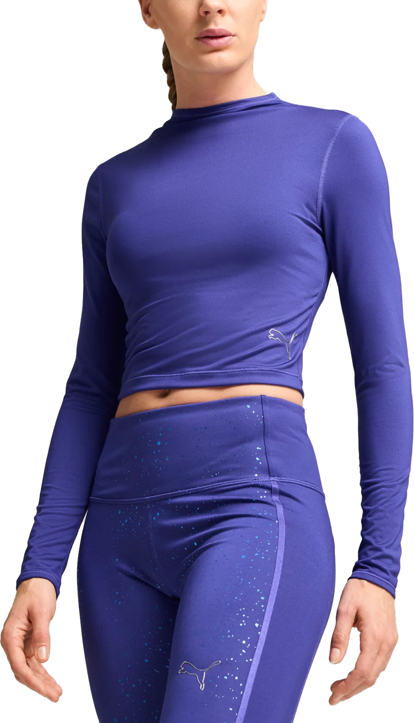 Crop top Puma Puma Intergalactic Long Sleeve Crop Top Lilla | 525801-27