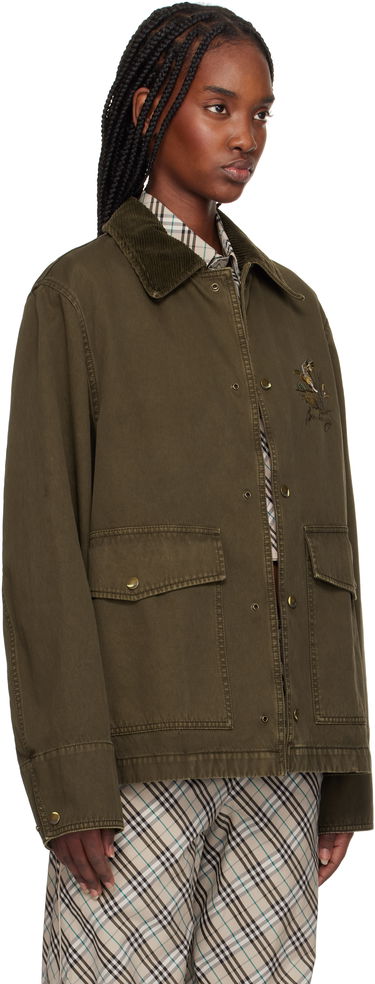 Jakke Burberry Burberry Cotton Field Jacket Grøn | 8101709, 1