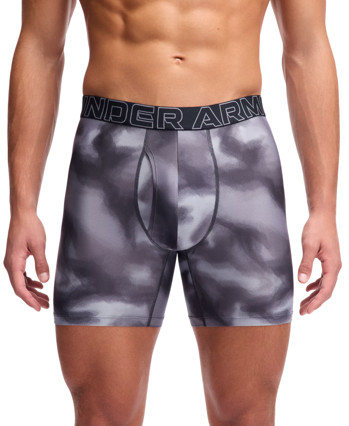 Boksere Under Armour Under Armour Print 6in Boxer Shorts, 3-Pack Grå | 1383885-024, 1