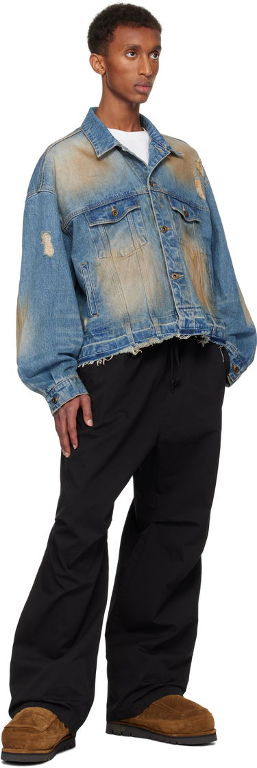 Jakke We11done We11done Distressed Denim Jacket Blå | WD-DJ3-24-310-U-BL, 3