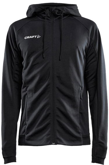 Sweatshirt Craft Craft Evolve Hood Jacket Sort | 1910157-999000, 0