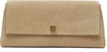 Håndtaske Khaite KHAITE Audrey Suede Clutch Beige | H3033-726, 0