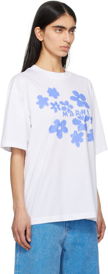 T-shirt Marni Marni Daisy Garden Cotton T-Shirt Hvid | THJET49P09 USCX40, 1