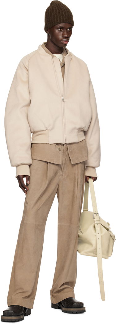 Bomberjakke Entire Studios Entire Studios Raglan Bomber Jacket Beige | ES2615RU, 3