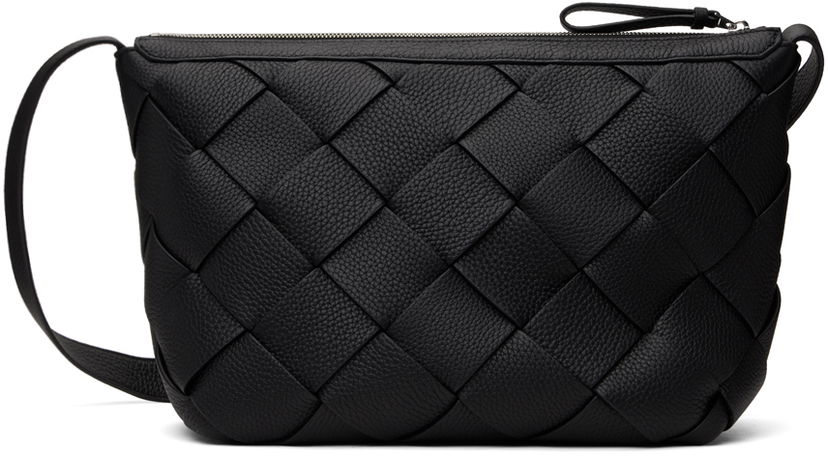 Skuldertaske Bottega Veneta Bottega Veneta Diago Woven Leather Shoulder Bag Sort | 795125 V4FV1 8803