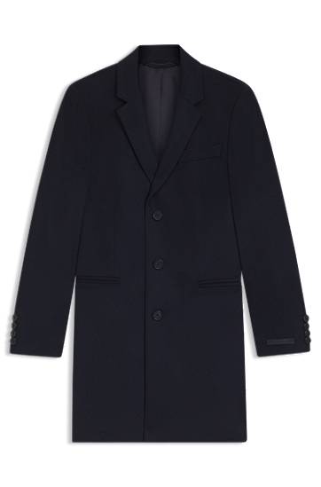 Frakker BOSS BECKHAM slim-fit coat in wool and cashmere Sort | 50554924