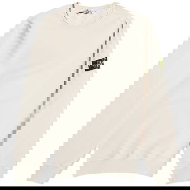 Sweater Stone Island Garment Dyed Crewneck Beige | 7915624-V0097, 0